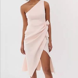 Blush Pink MIDI Dress. ASOS size large